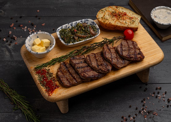 شريحة لحم الخاصرة المشوية